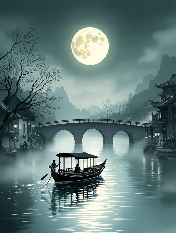 月下乌篷 - 文艺影厅封面